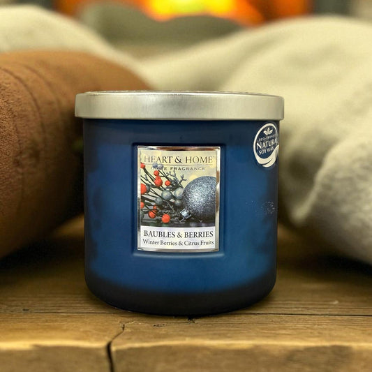 Baubles & Berries Twin Wick Candle