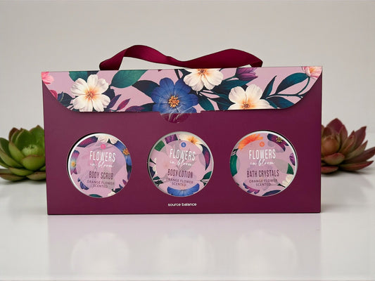 Flowers In Bloom 3 Jars Gift Set
