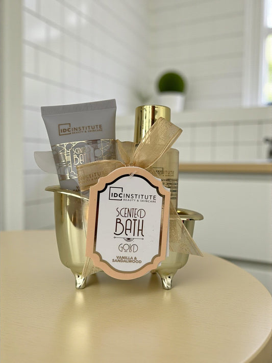Scented Gold Mini Bathtub Gift Set